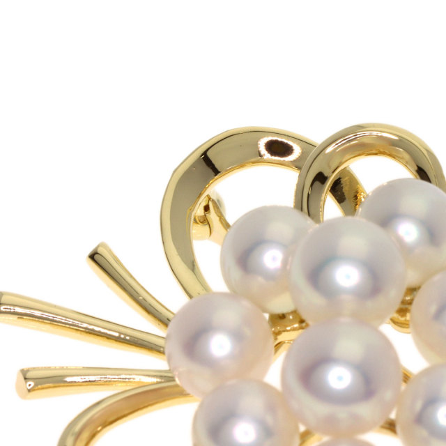 ○✨美品　MIKIMOTOミキモト ブローチK14 MIKIMOTO ミキモト パール 真珠 ブローチ K14イエローゴールド