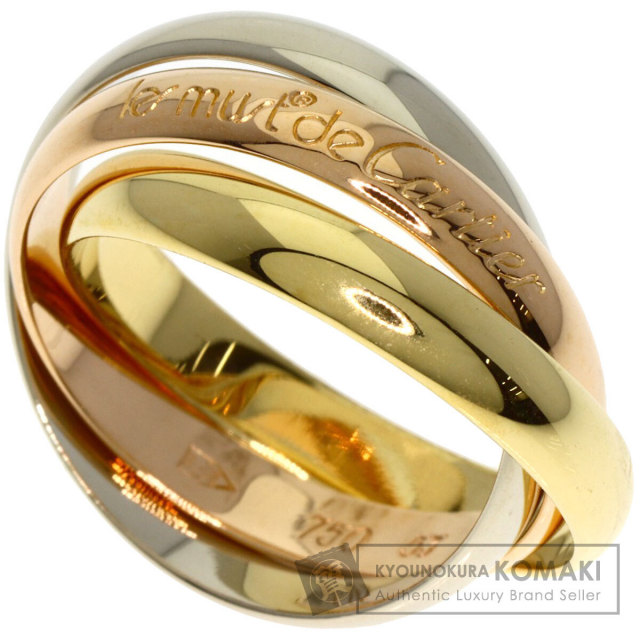 CARTIER カルティエ トリニティ #53 リング・指輪 K18イエローゴールド