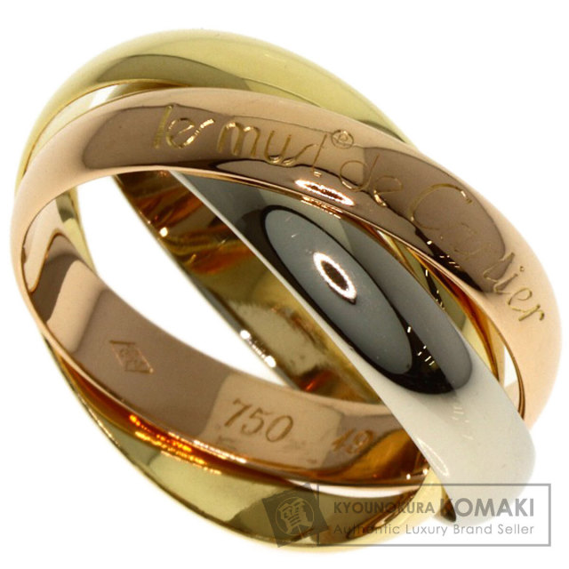 CARTIER カルティエ トリニティ #49 リング・指輪 K18イエローゴールド
