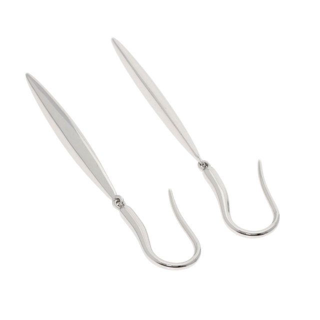 TIFFANY&Co. ティファニー フェザー フック ピアス ピアス K18ホワイト