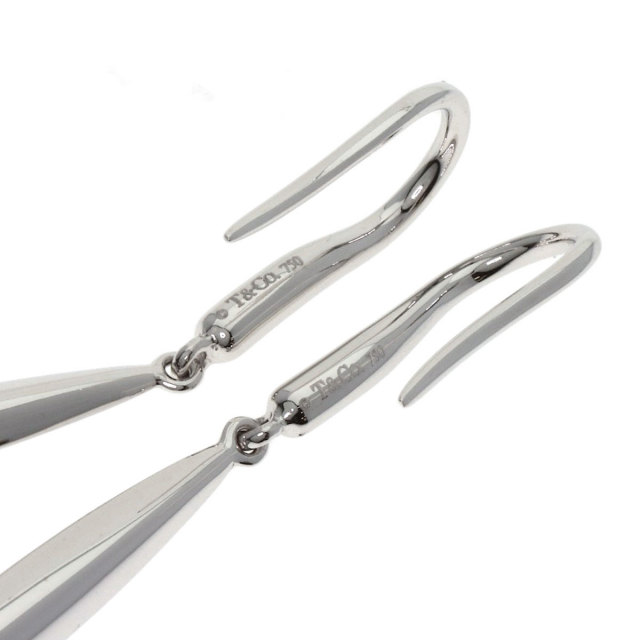 TIFFANY&Co. ティファニー フェザー フック ピアス ピアス K18ホワイト