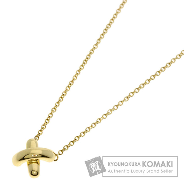 TIFFANY&Co. ティファニー クロスステッチ ネックレス K18イエロー