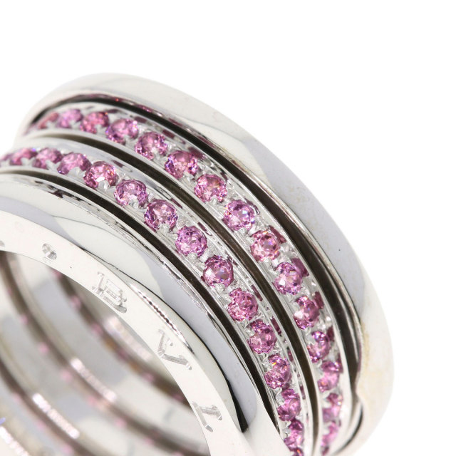 ブルガリ リング・指輪 B-zero1 ビーゼロワン 4バンド ガーネット #52