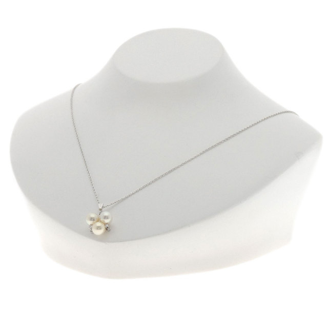 MIKIMOTO ミキモト パール 真珠 ネックレス K14ホワイトゴールド