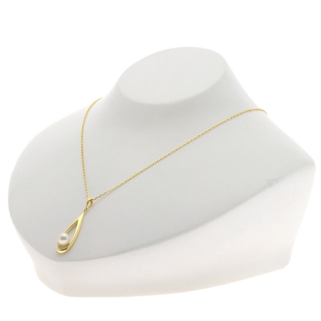 B5215 Mikimoto アコヤパール 6.2mmゴールド ネックレスK18 ミキモト