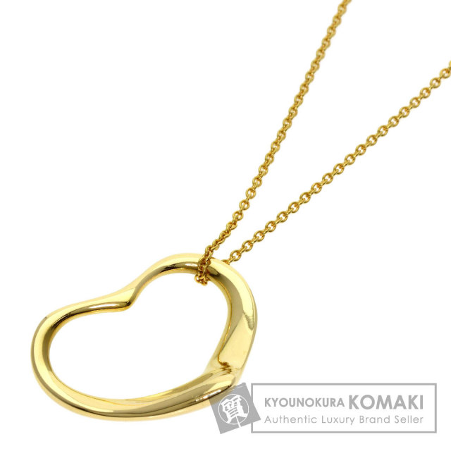 Tiffany & Co. ゴールド ネックレス　オープンハート　750 TIFFANY&Co. ティファニー オープンハート ネックレス 18金 K18