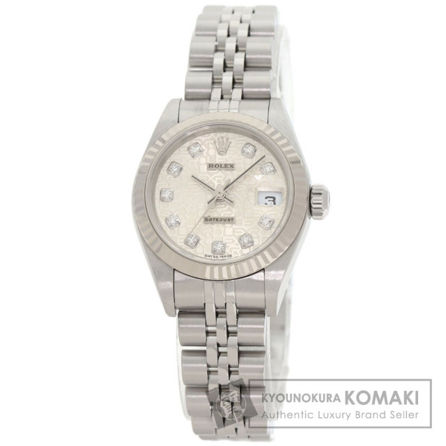 ROLEX ロレックス 69173G デイトジャスト 10P ダイヤモンド 腕時計