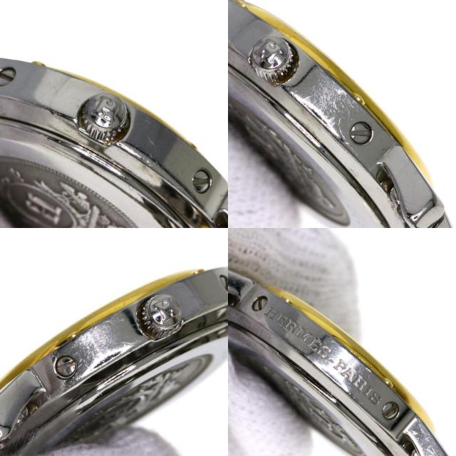 HERMES エルメス CL4.220 クリッパー 腕時計 ステンレススチール/SSxGP  