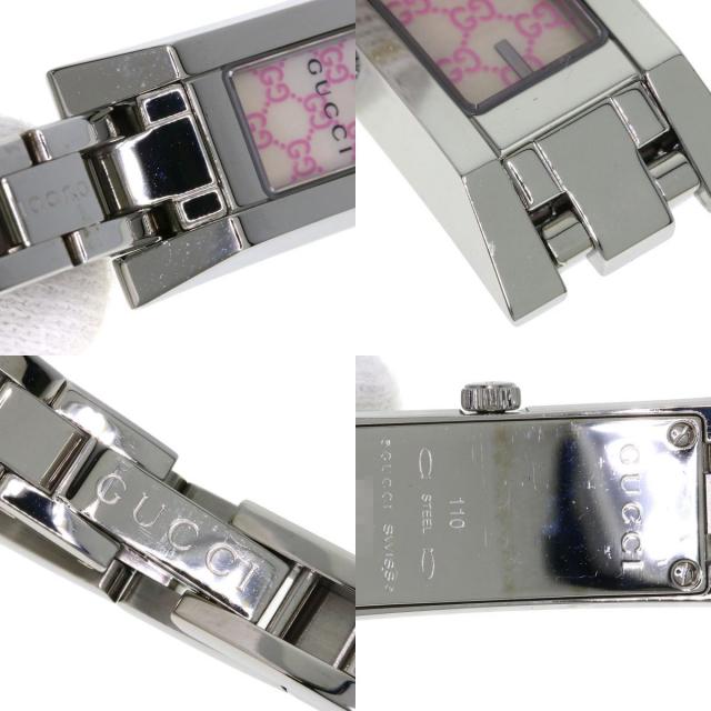 GUCCI グッチ YA110 スクエアフェイス 腕時計 ステンレススチール/SS