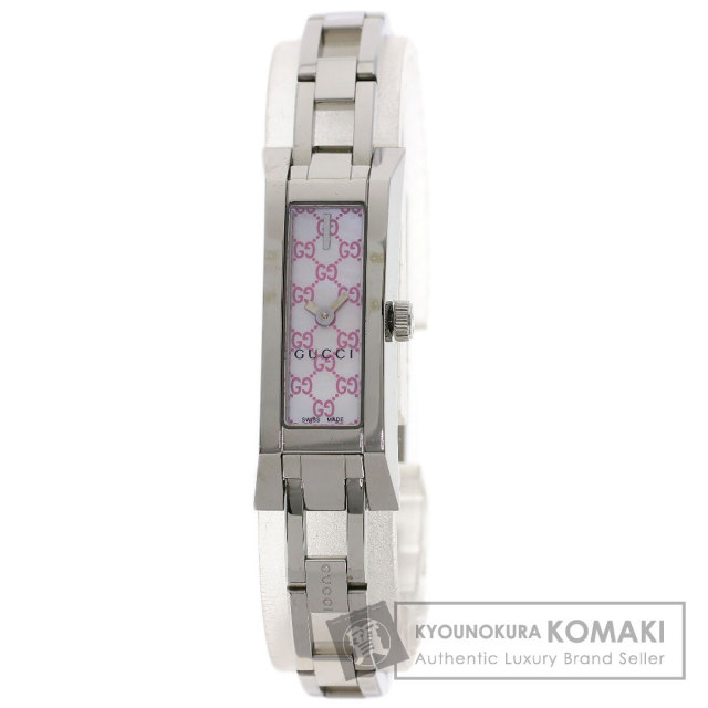 GUCCI グッチ 110 スクエアフェイス 3P ダイヤモンド 腕時計