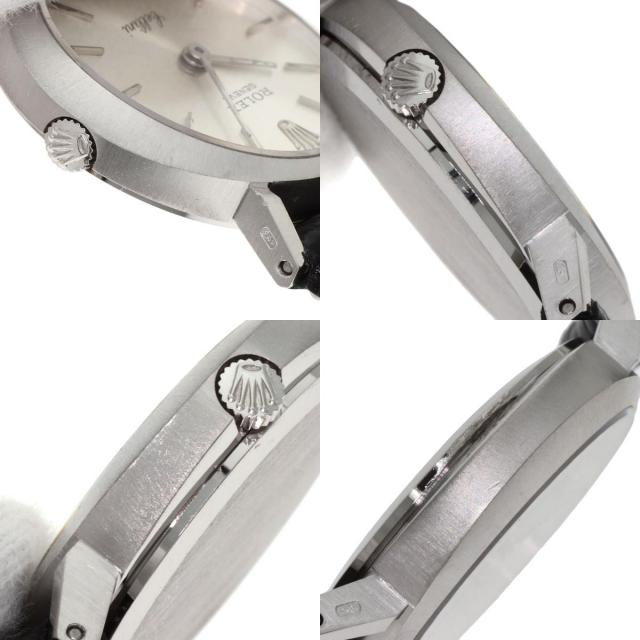 ROLEX ロレックス 3768 チェリーニ 1969年製 腕時計 K18WG クロコダイル レディース [中古] ROLEX ロレックス 3768 チェリーニ 1969年製 腕時計 K18ホワイト