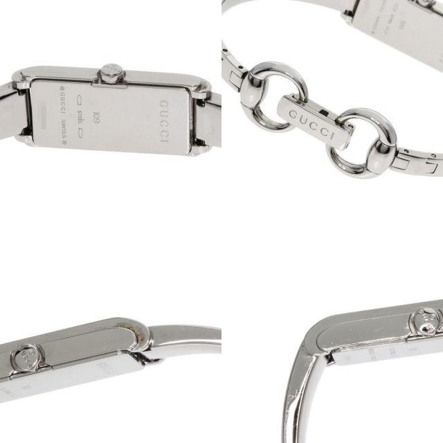 GUCCI グッチ 109 スクエアフェイス 2P ダイヤモンド 腕時計