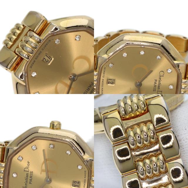 CHRISTIAN DIOR クリスチャンディオール D48-153 オクタゴン 腕時計 GP