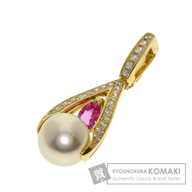 ジュネ ペンダントトップ パール 真珠  サファイア ダイヤモンド