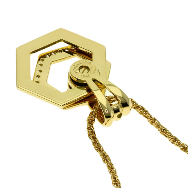 WALTHAM ウォルサム スウィング ダイヤモンド ネックレス K18イエロー