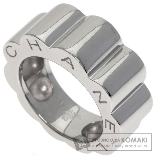 CHANEL シャネル プロフィールド カメリア リング・指輪 K18ホワイト