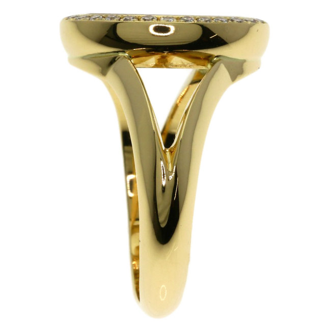 Chopard ショパール リング9号　ハッピーダイヤモンド K18×SS Chopard ショパール リング9号 ハッピーダイヤモンド K18×SS