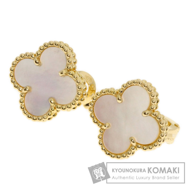 モココロ 18K フープピアス ペルレやアルハンブラに良く合います