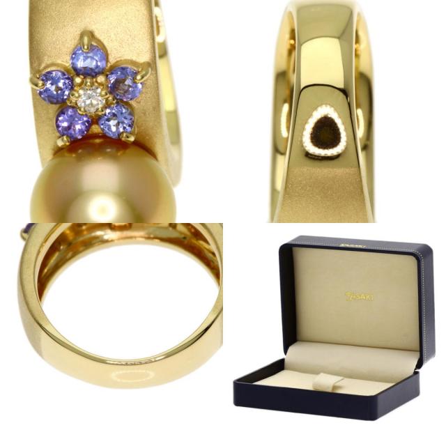 TASAKI タサキ ゴールデンパール 真珠 ダイヤモンド カラーストーン