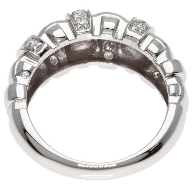 TIFFANY&Co. ティファニー ウォーブン ダイヤモンド リング・指輪 K18