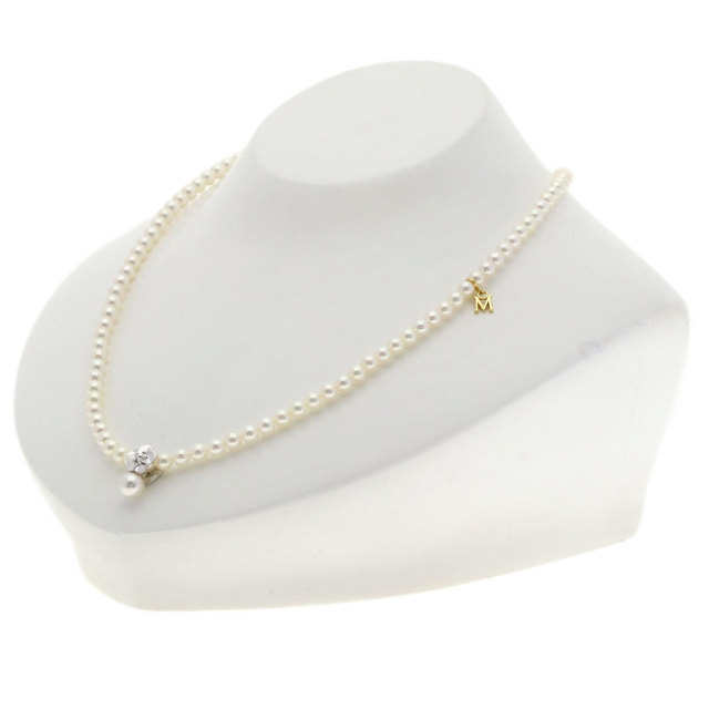 MIKIMOTO ミキモト ベビーパール 真珠 チャーム付き ネックレス