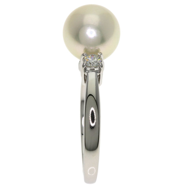 MIKIMOTO ミキモト 指輪 レディース パール×ダイヤモンドリング