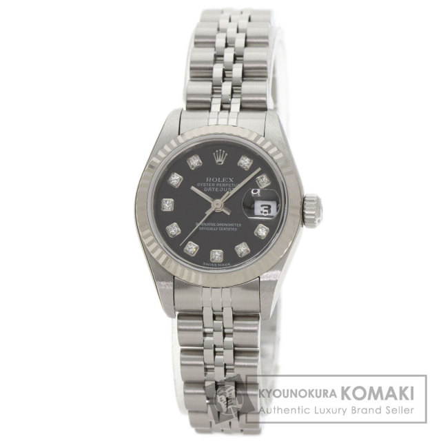 ROLEX ロレックス 79159G デイトジャスト 10P ベゼル ダイヤモンド 腕時計 K18WG K18WG ダイヤモンド レディース [中古] ROLEX ロレックス 79159G デイトジャスト 10P ベゼル ダイヤモンド