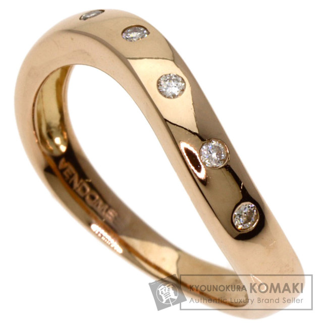 VENDOME ヴァンドーム 5P ダイヤモンド リング・指輪 K18
