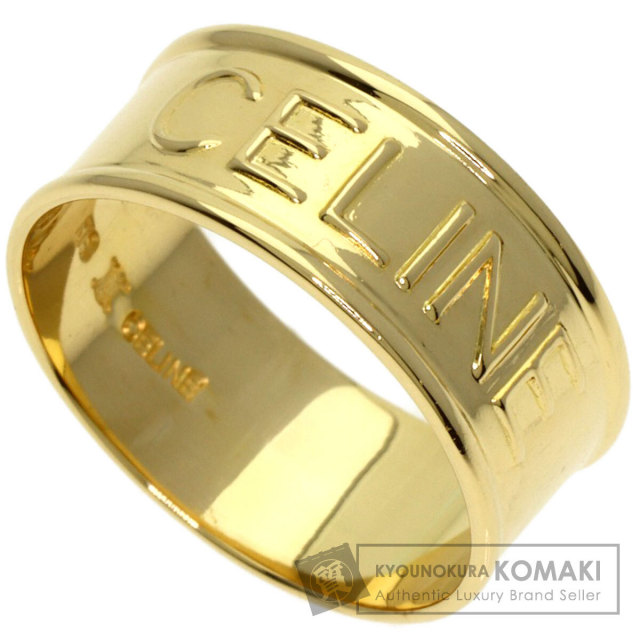 CELINE セリーヌ ロゴ リング・指輪 K18イエローゴールド