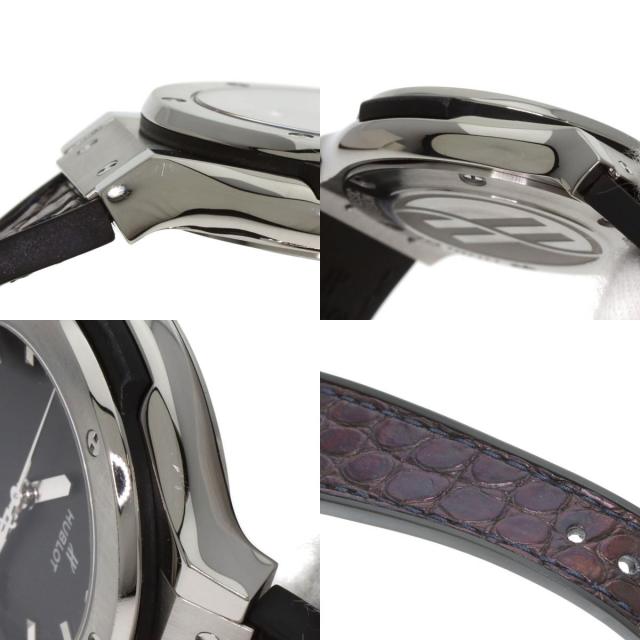 HUBLOT ウブロ 581.NX.1171.RX クラシックフュージョン チタニウム 腕時計 チタニウム ラバーx革 レディース [中古] クラシック・フュージョン チタニウム - 581.NX.1171.RX｜ウブロ