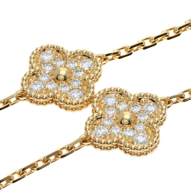 ヴァンクリーフ＆アーペル ブレスレット ヴィンテージ アルハンブラ マラカイト ダイヤモンド