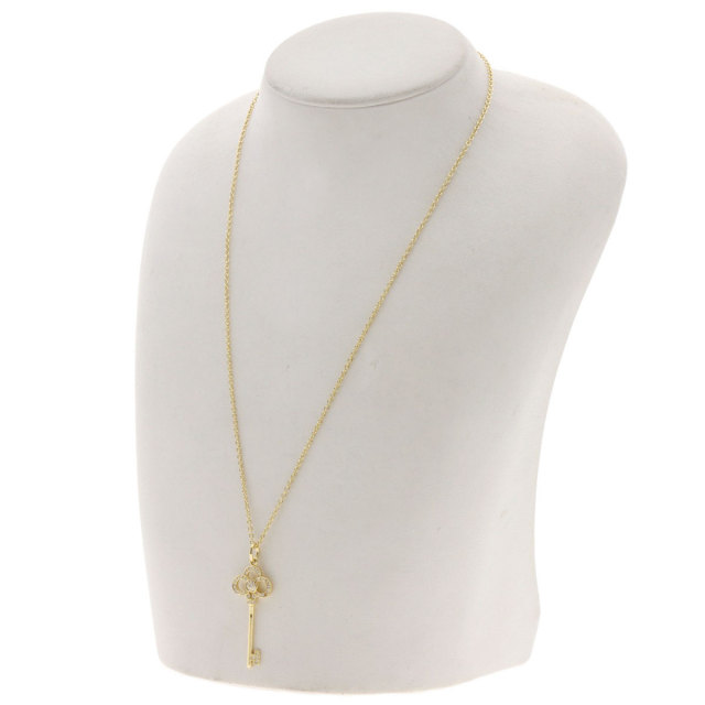 TIFFANY&Co. ティファニー クラウン キー ダイヤモンド ネックレス K18