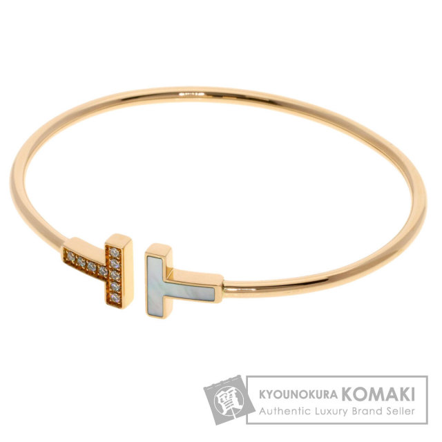 ティファニー ブレスレット Tワイヤー シェル ダイヤモンド