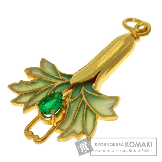 マリエラ ペンダントトップ エメラルド エナメル