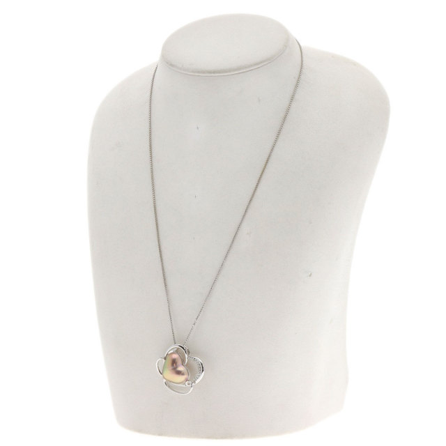 TASAKI タサキ ハート マベパール 真珠 ダイヤモンド ネックレス