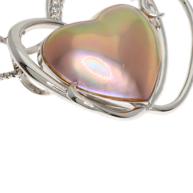 TASAKI　ハート型マベパール　ペンダントトップ TASAKI タサキ ハート マベパール 真珠 ダイヤモンド ネックレス