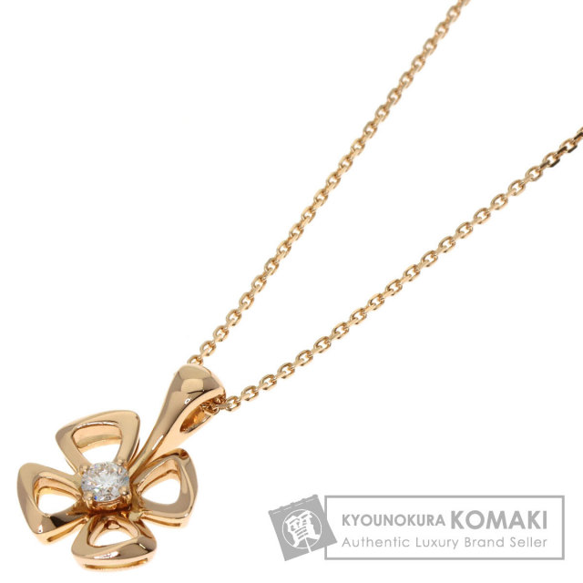 ブルガリ ネックレス フィオレヴァー 1P ダイヤモンド