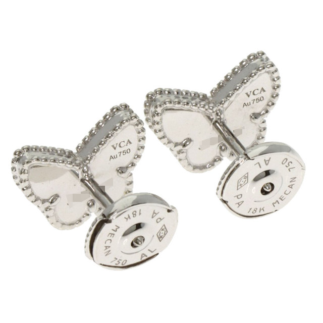 ヴァンクリーフ＆アーペル ピアス スウィートアルハンブラ パピヨン ターコイズ