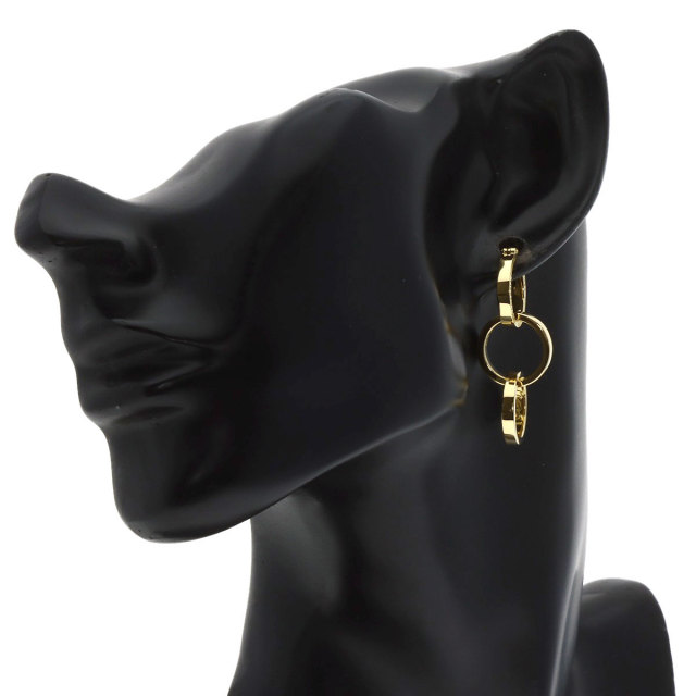 TIFFANY&Co. ティファニー トリプル サークル ピアス K18イエロー