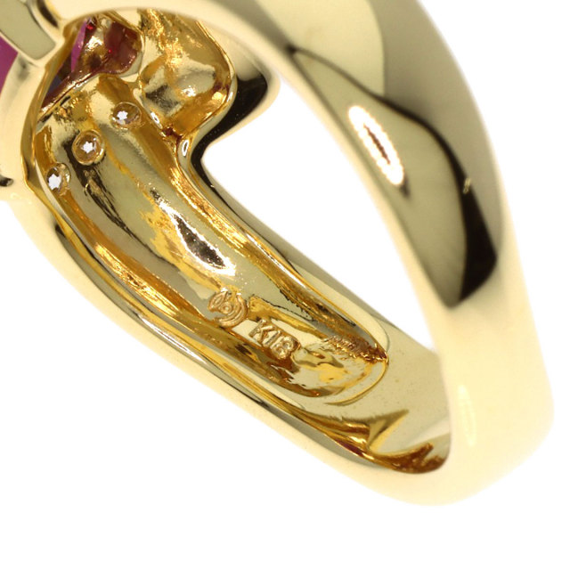 TASAKI タサキ ロードライトガーネット ダイヤモンド リング・指輪 K18