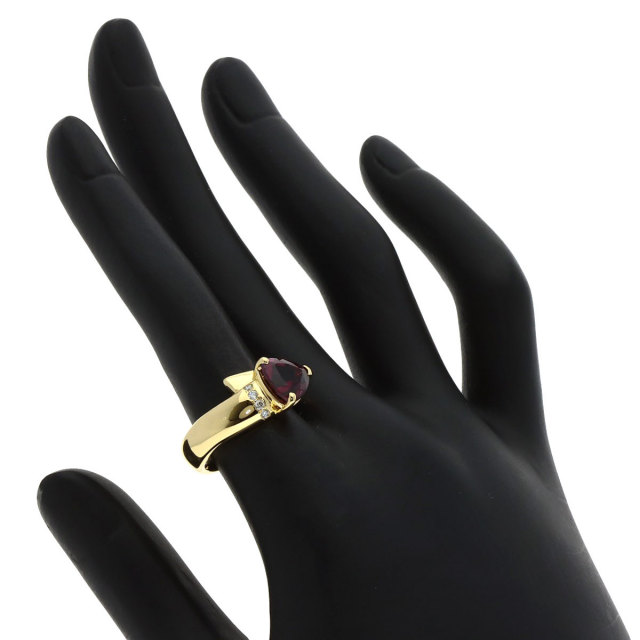 タサキ リング・指輪 ロードライトガーネット ダイヤモンド