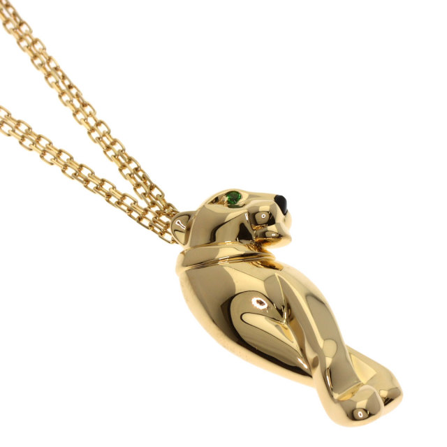 カルティエ ネックレス パンテール オニキス グリーンガーネット