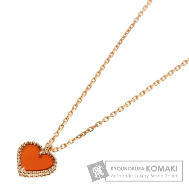 ヴァンクリーフ＆アーペル ネックレス スウィート ハート カーネリアン