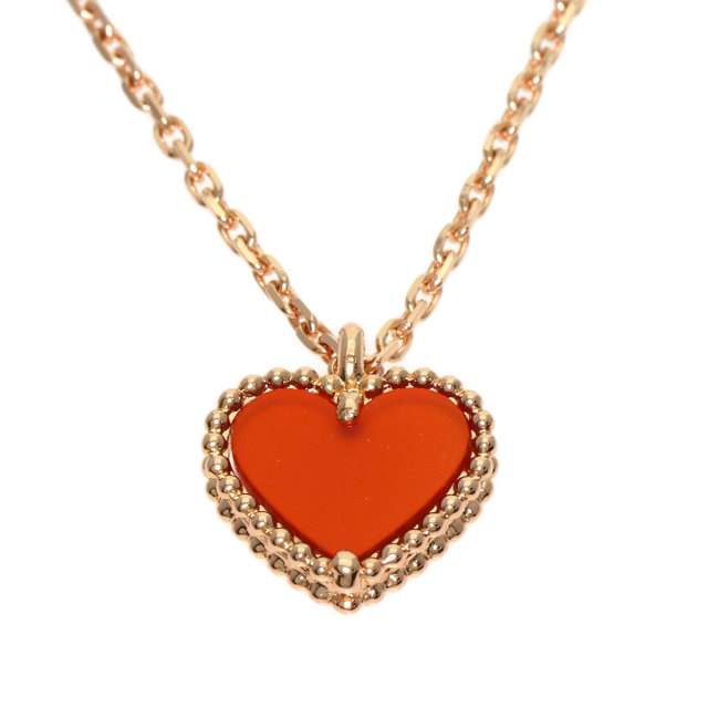 ヴァンクリーフ＆アーペル ネックレス スウィート ハート カーネリアン