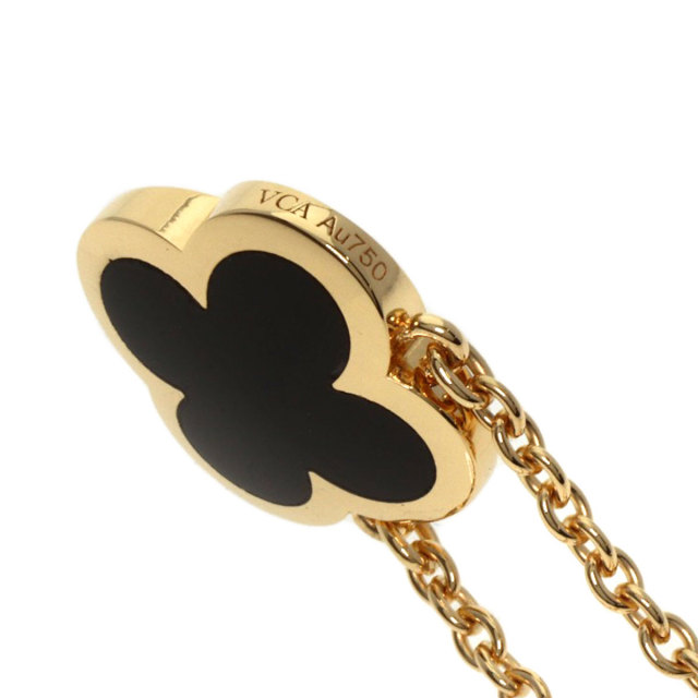 ヴァンクリーフ＆アーペル ピュア アルハンブラ ネックレス　オニキス Van Cleef & Arpels ピュアアルハンブラ ネックレス オニキス イエロー