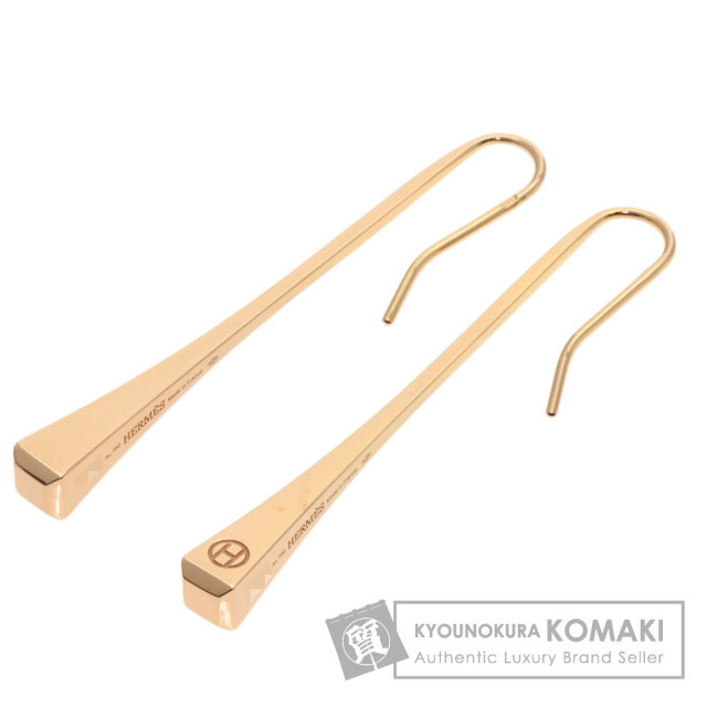 HERMES エルメス クルー ド フォルジュ ピアス K18ピンク