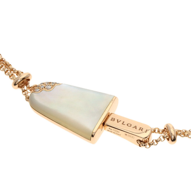ブルガリ ブレスレット ジェラーティ ダイヤモンド ホワイトシェル SM