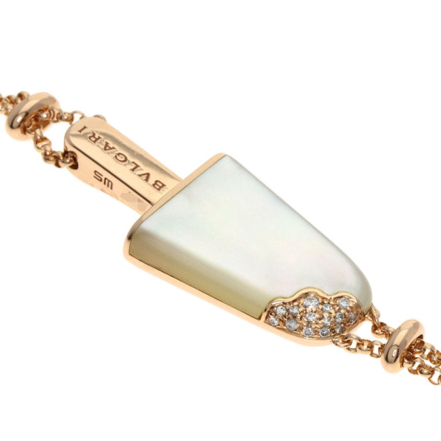 ブルガリ ブレスレット ジェラーティ ダイヤモンド ホワイトシェル SM