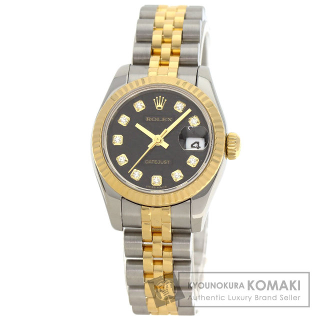 ROLEX ロレックス 69173G デイトジャスト 10P ダイヤモンド 腕時計