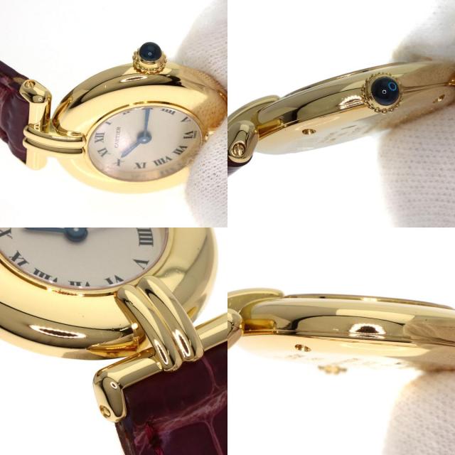 CARTIER カルティエ W15051A8 マスト コリゼ 腕時計 K18YG 革 レディース [中古] CARTIER カルティエ W15051A8 マスト コリゼ 腕時計 K18イエロー